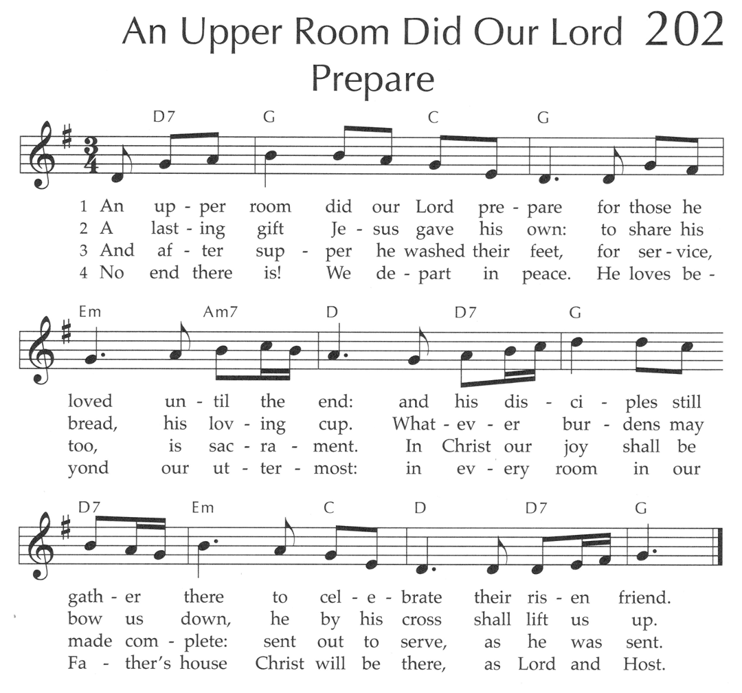 An Upper Room did Our Lord Prepare